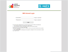 Tablet Screenshot of intranet.stmartins.edu
